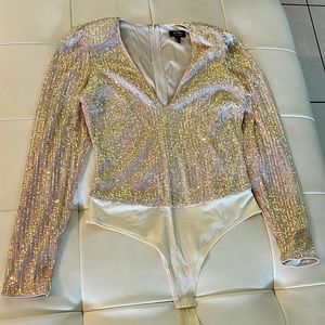 Sparkly body suit